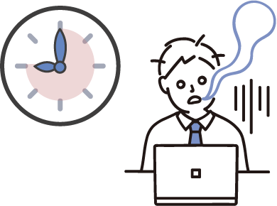 残業している人のイラスト